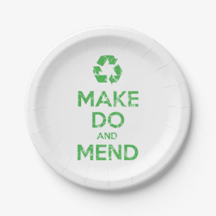 Make Do and Mend Paper Plate