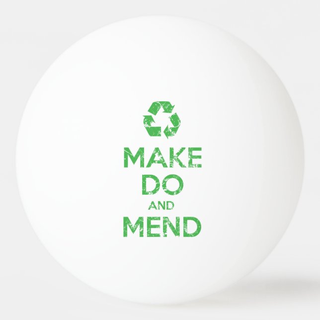 Make Do and Mend Ping Pong Ball (Front)