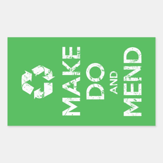 Make Do and Mend Sticker (Front)