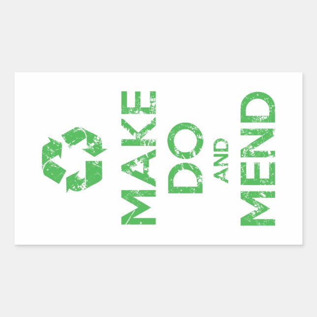 Make Do and Mend Sticker (Front)