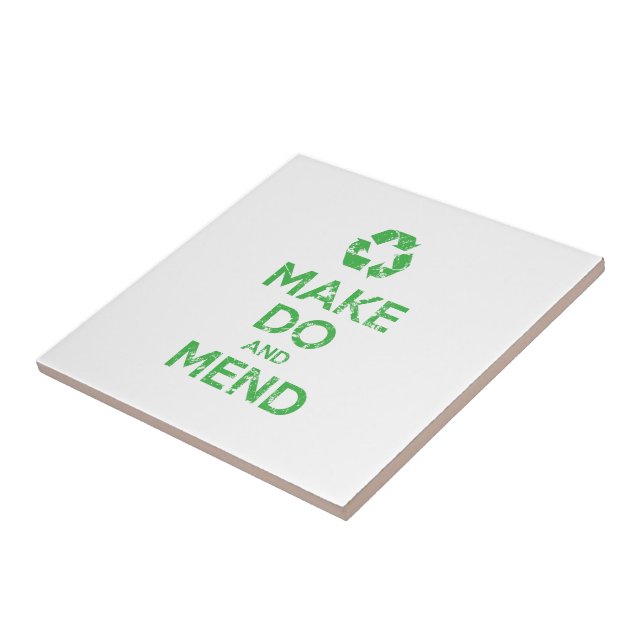 Make Do and Mend Tile (Side)