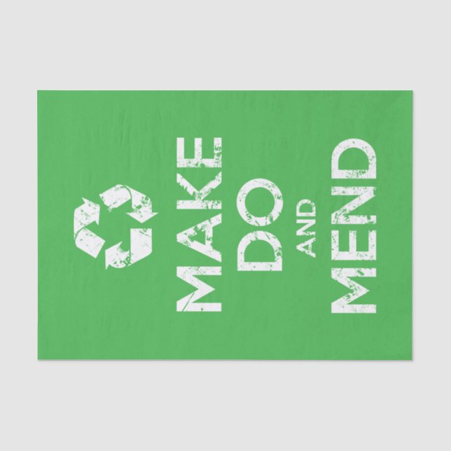 Make Do and Mend Tissue Paper (Front)