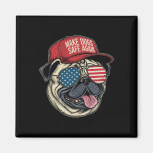 Make Dog Safe Again Red Hat Funny Debate 2024  Magnet