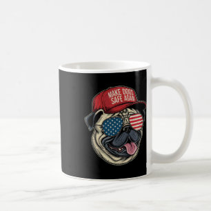 Make Dog Safe Again Red Hat Funny Dete Coffee Mug