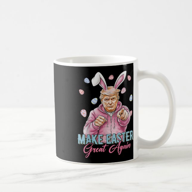 Make Easter Great Again Funny Trump Bunny Spring Coffee Mug (Right)