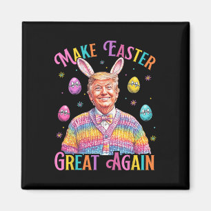 Make Easter Great Again Funny Trump Bunny Spring H Magnet
