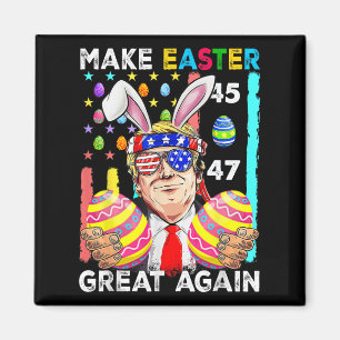 Make Easter Great Again Funny Trump Bunny Spring H Magnet