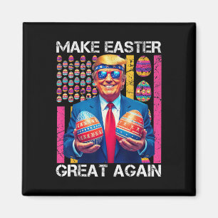 Make Easter Great Again Funny Trump Bunny Spring H Magnet