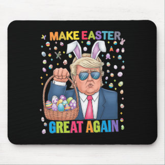 Make Easter Great Again Funny Trump Bunny Spring H Mouse Pad