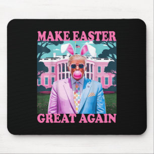 Make Easter Great Again Funny Trump Bunny Spring H Mouse Pad