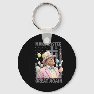 Make Easter Great Again Funny Trump President East Keychain