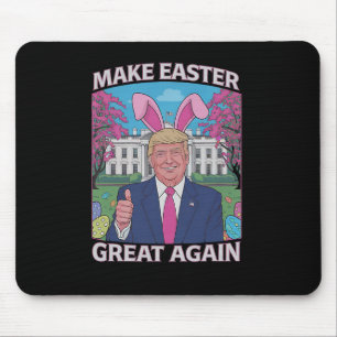 Make Easter Great Again Trump Bunny Flag 1 Mouse Pad