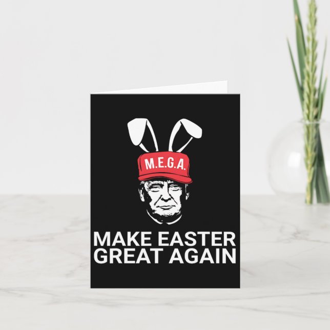 Make Easter Great Again Trump  Card (Front)