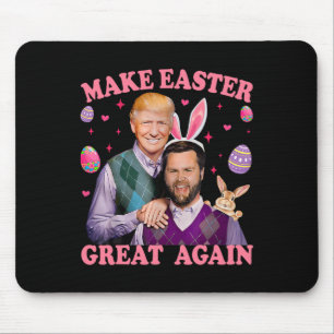Make Easter Great Again Trump Vance Bunny Hunt Mouse Pad