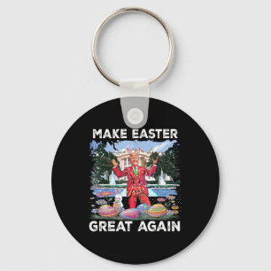 Make Easter Great Again With Trump And Bunny Keychain