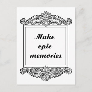 Make epic memories - Positive Quote´s Postcard