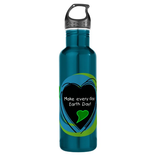 Make Every Day Earth Day 710 Ml Water Bottle (Front)