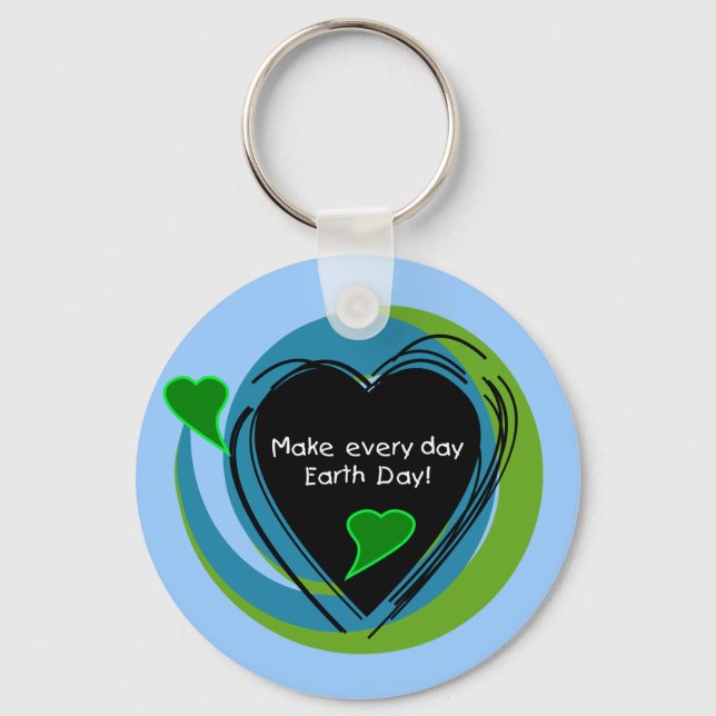 Make Every Day Earth Day Keychain (Front)