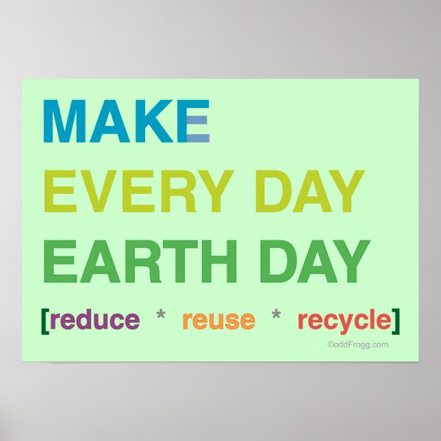 Make Every Day Earth Day Poster (Front)