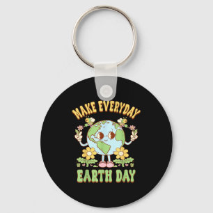 Make Every Day Earth Day Save Planet Environmental Keychain