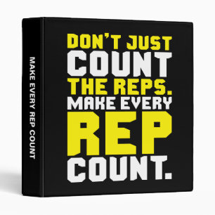 Make Every Rep Count - Workout Motivational Binder