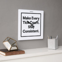 Make Every Tick Count Wall Clock [Text/Name]