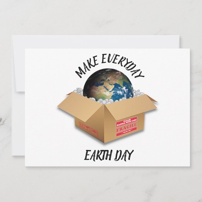 MAKE EVERYDAY EARTH DAY HOLIDAY CARD (Front)