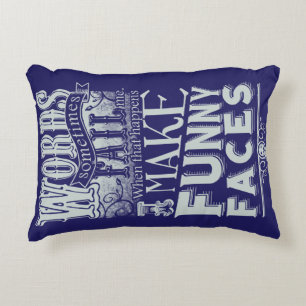 Make Faces Decorative Pillow