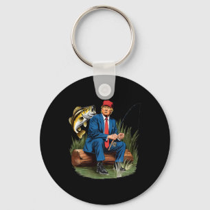 Make Fishing Great Again Funny Byb Fishing Humour  Keychain