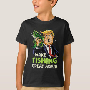 Make Fishing Great Again Trump Fisherman Support T T-Shirt