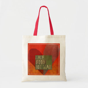 Make Food Not War Tote Bag