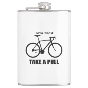 Make Friends Take A Pull Cycling Hip Flask