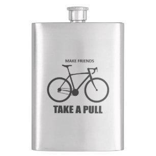 Make Friends Take A Pull Cycling Hip Flask