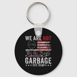 Make Garbage Great Again Garbage For Trump 2024 Keychain