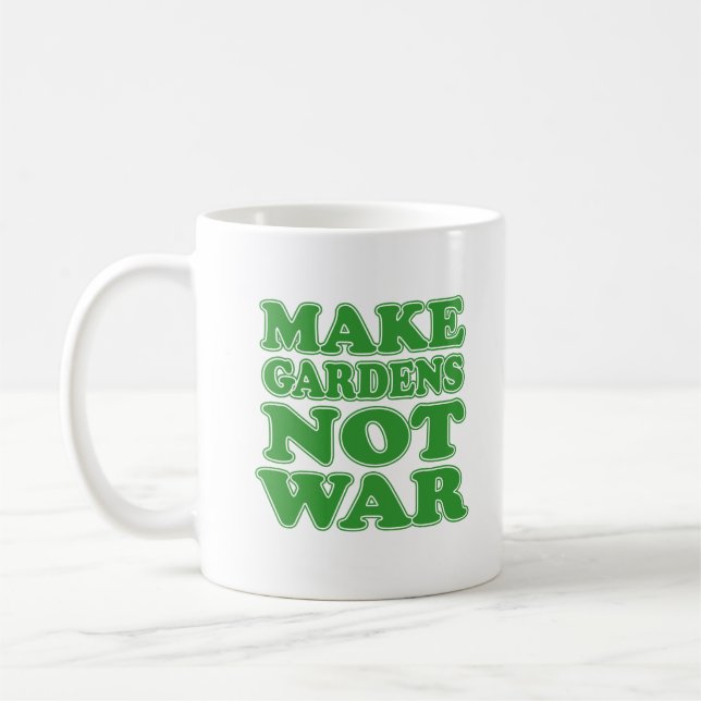 Make Gardens Not War Cool Mug (Left)