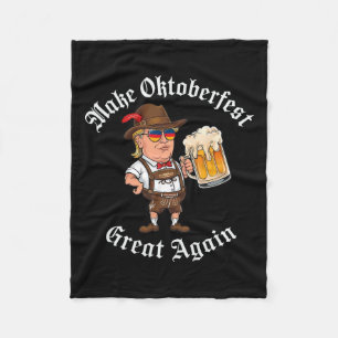 Make Great Again Funny Trump Drink Beer  Fleece Blanket