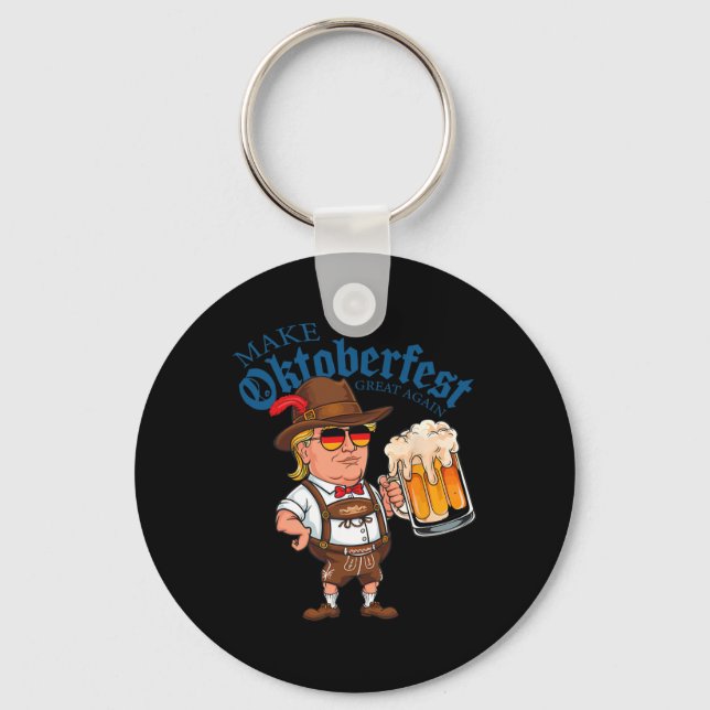 Make Great Again Funny Trump Drink Beer Mug Gift  Keychain (Front)