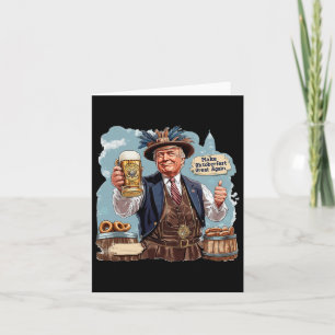 Make Great Again Trump Beer Mug  Card