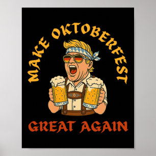 Make Great Again Trump German Beer Party Prost _3 Poster