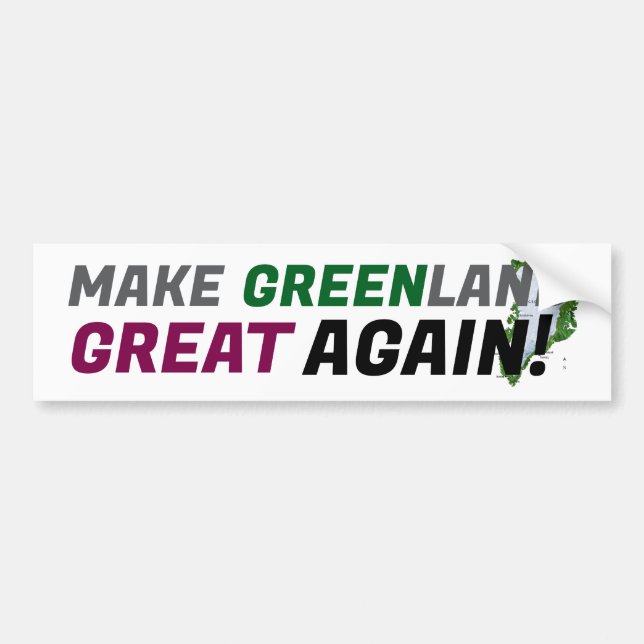 Make Greenland Great Again! (MGGA) Bumper Sticker (Front)