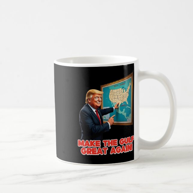 Make Gulf Great Again Funny Trump Welcome To Ameri Coffee Mug (Right)