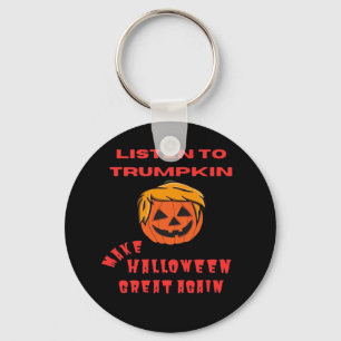Make Halloween Great Again Classic – Retro Pumpkin Keychain