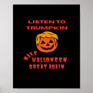 Make Halloween Great Again Classic – Retro Pumpkin Poster