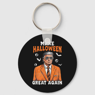 Make Halloween Great Again Donald Trump Spooky Sea Keychain