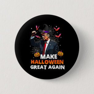 Make Halloween Great Again Funny Trump Spooky Seas 2 Inch Round Button
