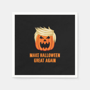 Make Halloween Great Again Funny Trumpkin – Basic  Napkin