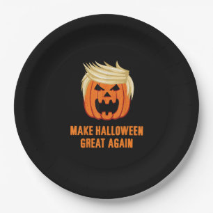 Make Halloween Great Again Funny Trumpkin – Basic Paper Plate