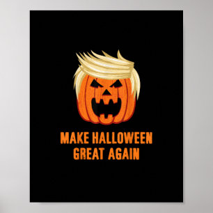 Make Halloween Great Again Funny Trumpkin – Basic Poster