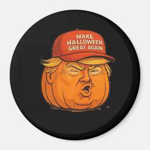 Make Halloween Great Again – Funny Trumpkin Slogan Magnet