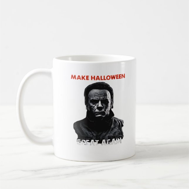 Make Halloween Great Again - Scary Horror Hallowee Coffee Mug (Left)